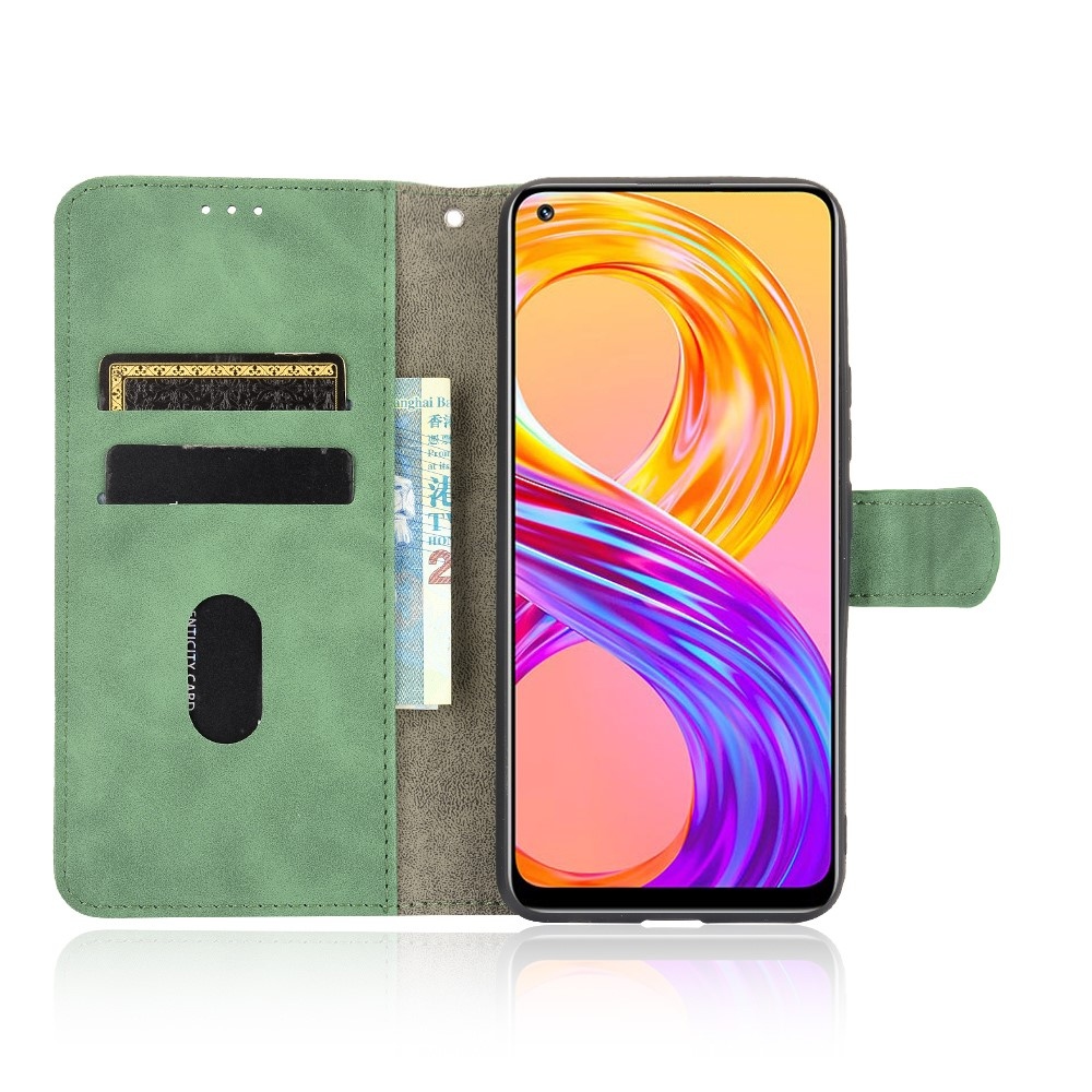 Feel könyvformájú tok a Realme 8/8 Pro-hoz – zöld