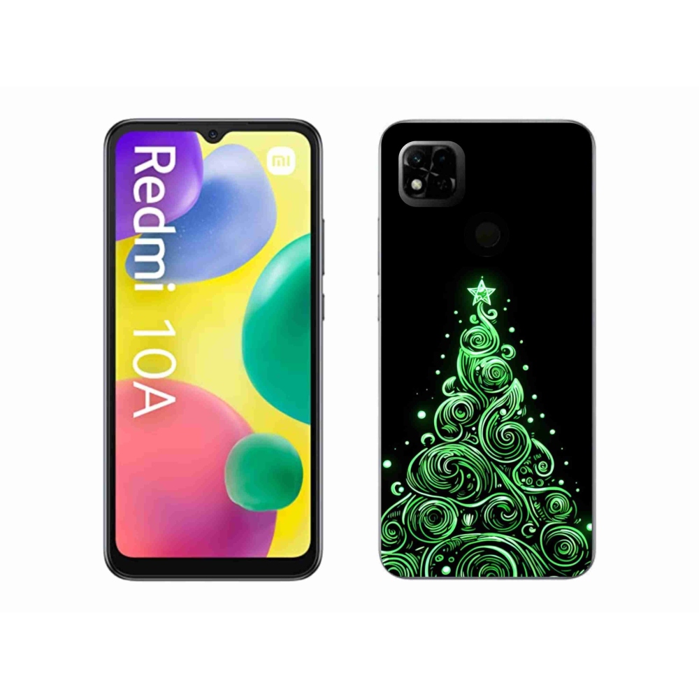 Gél borítás mmCase a Xiaomi Redmi 10A számára - neon karácsonyfa 3