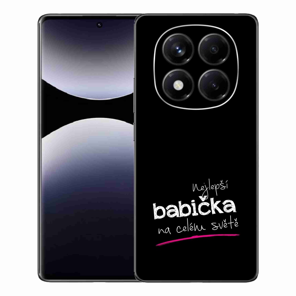 Gél borító mmCase a Xiaomi Redmi Note 14 Pro - a legjobb nagymama 4 fekete háttérrel