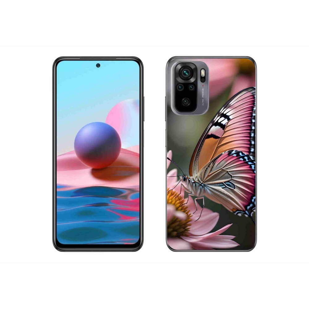 Gél borítás mmCase a Xiaomi Poco M5s készülékhez - színes pillangó