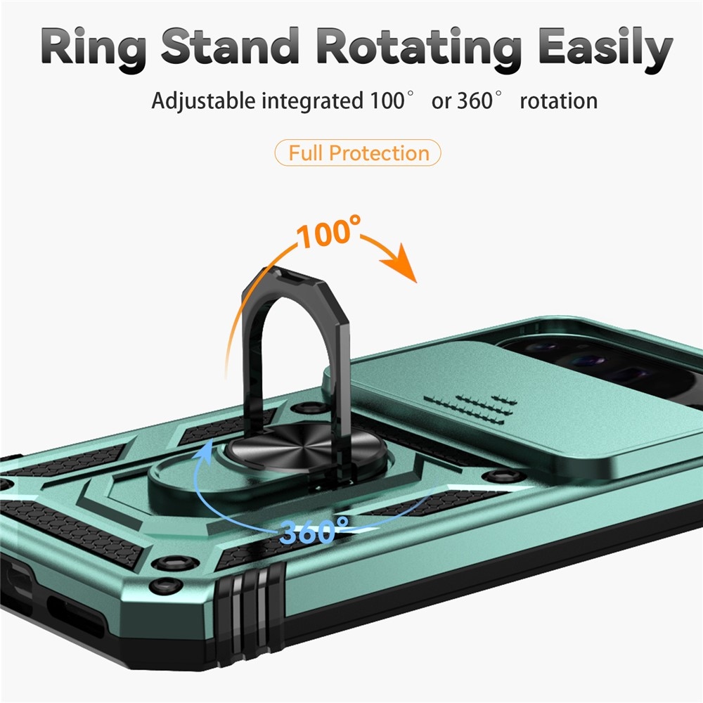 Gyűrűálló borítás a Google Pixel 10 Pro XL/Pixel 9 Pro XL készülékhez - zöld