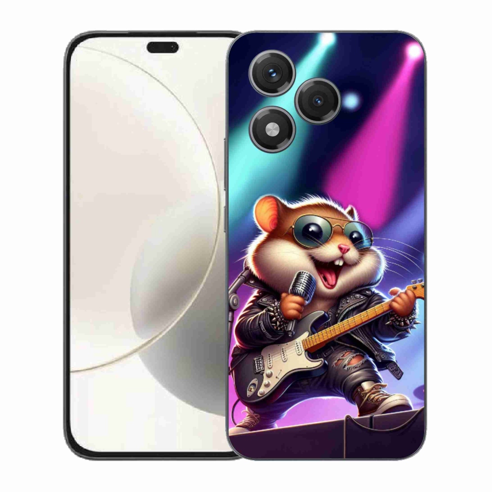 Zselés borítás mmCase a Honor 400 Lite-hoz - hamster rocker