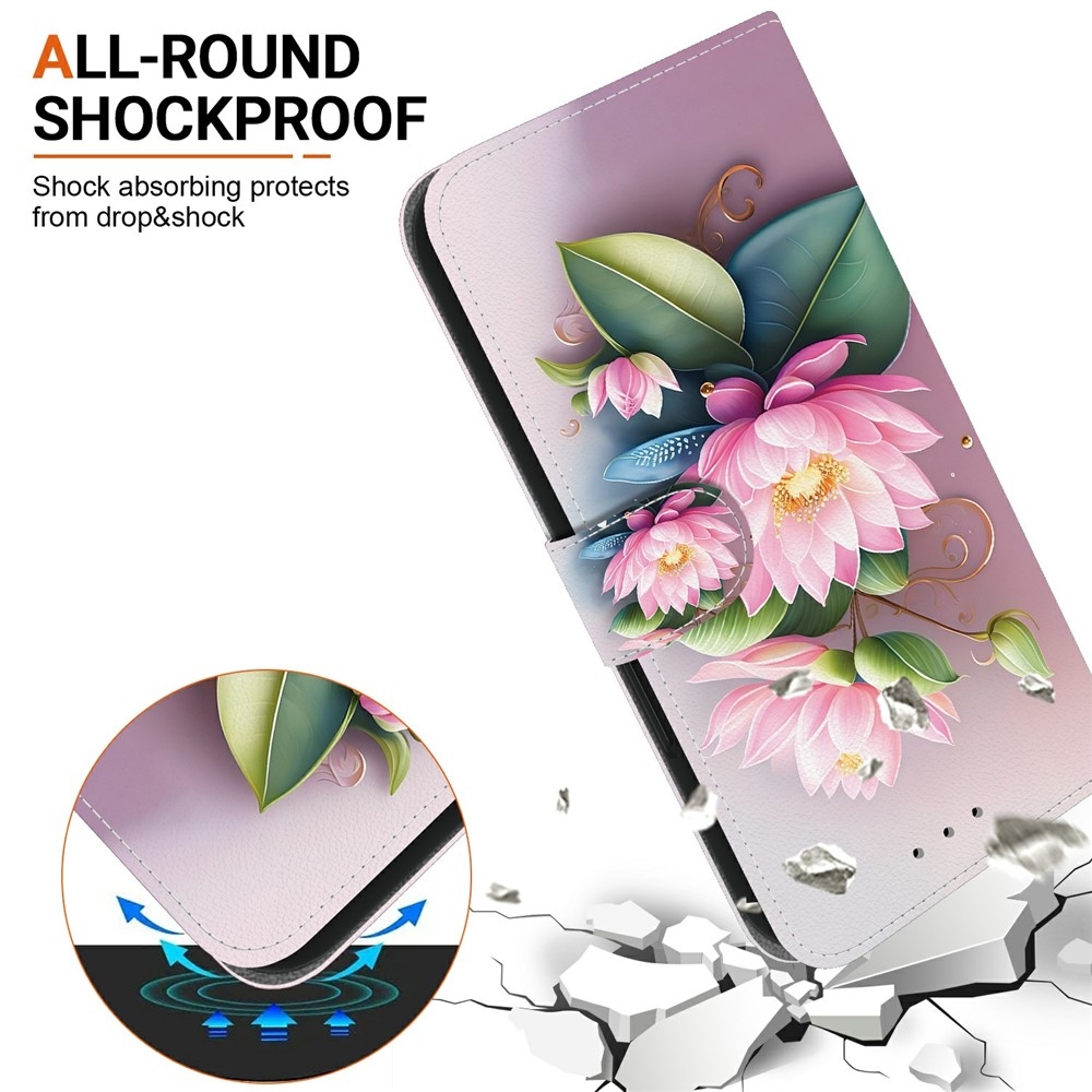 Sokoldalú könyvtáska Xiaomi Redmi 15 5G (169mm) - lótuszvirág