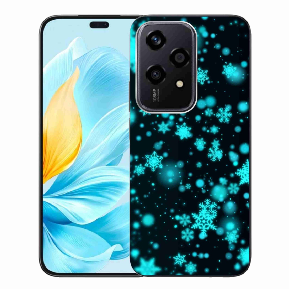 Zselés borító mmCase a Honor 200 Lite 5G készülékhez - hópelyhek 1