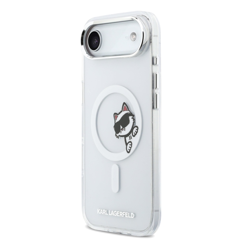 Karl Lagerfeld IML Choupette Peekaboo MagSafe hátlap iPhone Airhez átlátszó