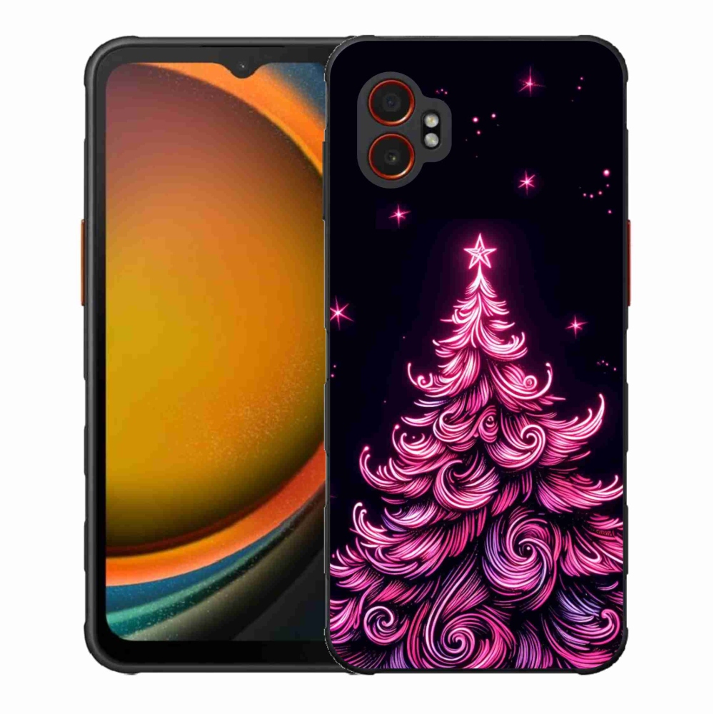 Gél borítás mmCase Samsung Galaxy Xcover 7 Pro - neon karácsonyfa 2