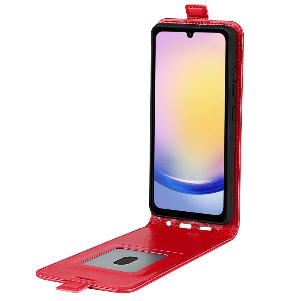 Függőleges könyvtáska Samsung Galaxy A26 5G készülékhez - piros