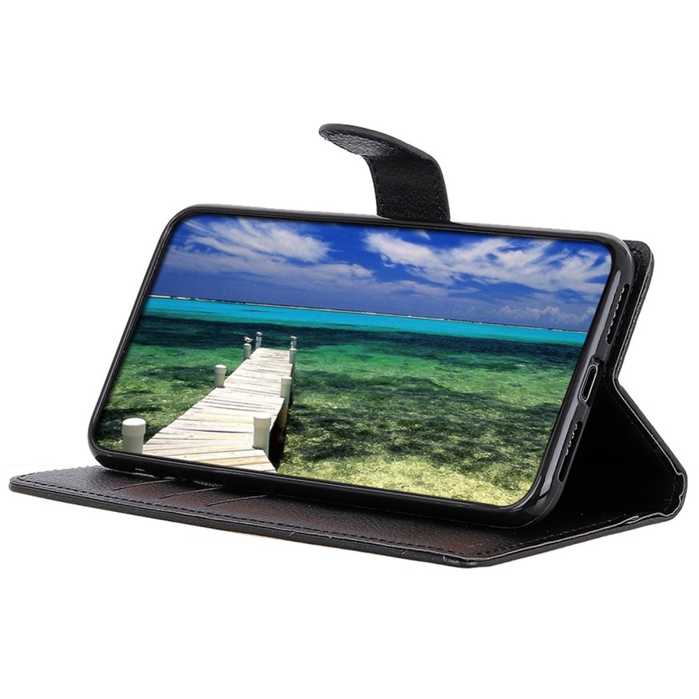 Litchie könyv tok a Xiaomi Poco C65/Redmi 13C 4G/5G készülékhez - fekete