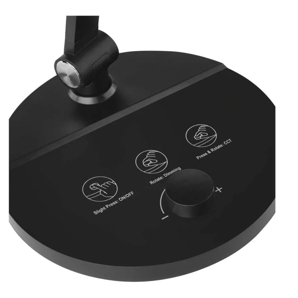 LED asztali lámpa CHARLES - fekete