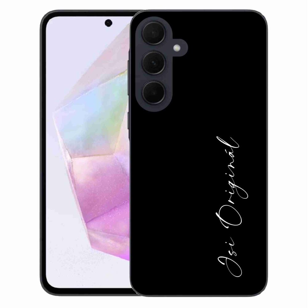 Gél borító mmCase Samsung Galaxy A35 5G - te vagy az eredeti fekete háttér