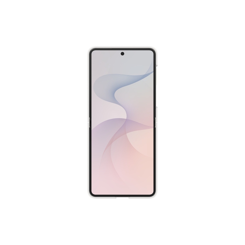 EF-EF776CWE Samsung szilikon mágneses tok gyűrűvel a Galaxy Z Flip 8-hoz, krém színű