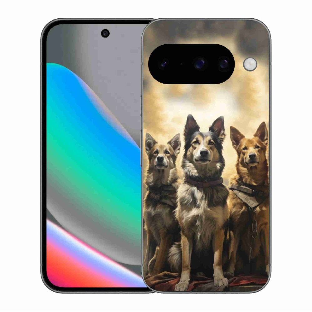 Gél borítás mmCase a Google Pixel 10 számára - három kutya
