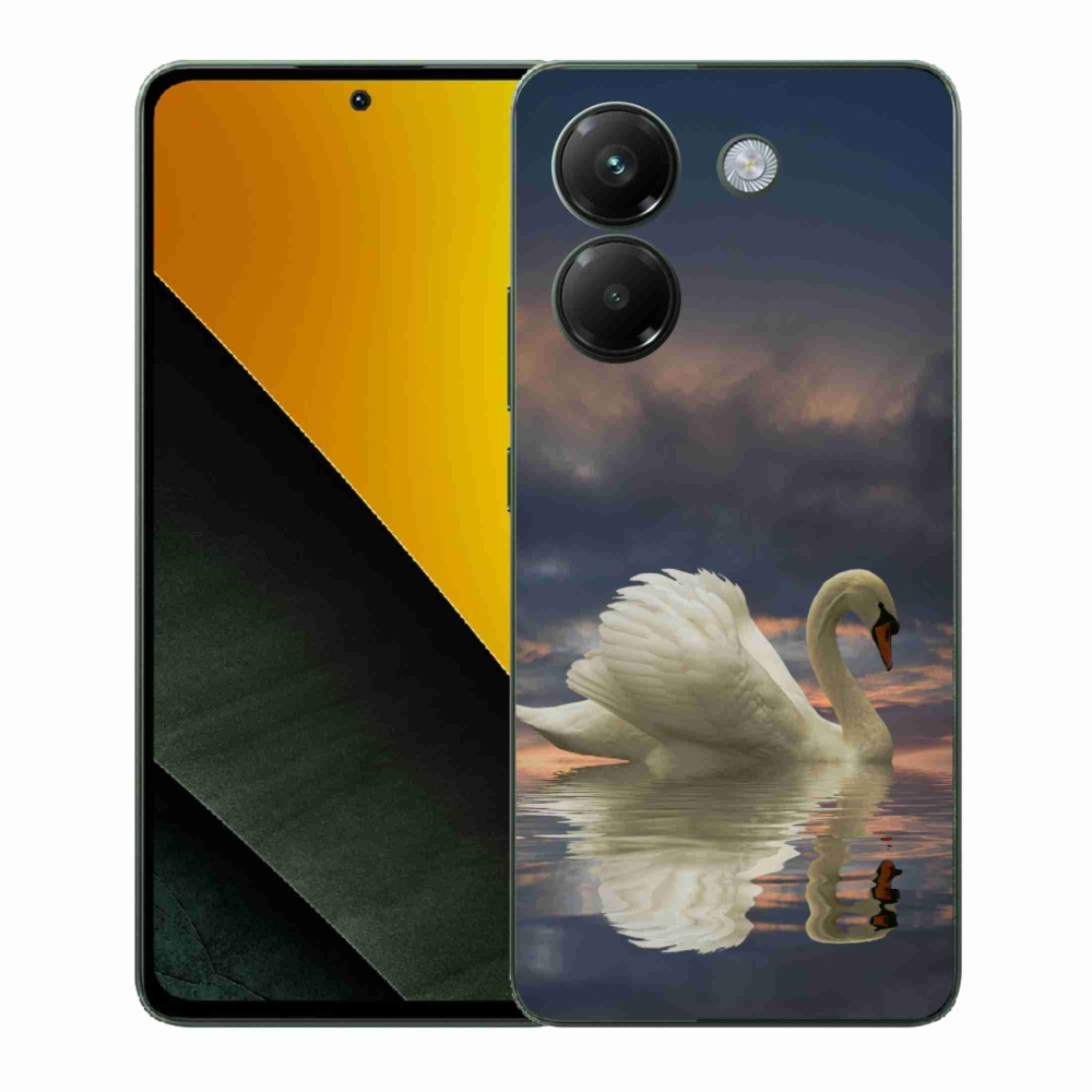 Gél borítás mmCase a Xiaomi Poco M7 Pro 5G-hez - hattyú