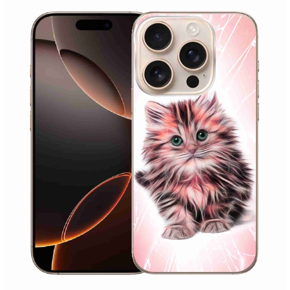 Gél borítás mmCase iPhone 16 Pro Max készülékhez - aranyos cica