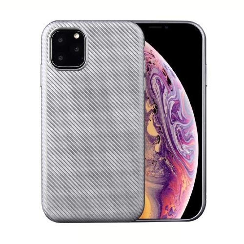 Szálas gél mobil tok Apple iPhone 11 Pro Max 6.5 (2019) - ezüst