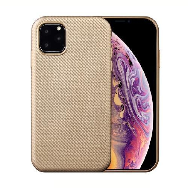 Szálas gél mobil tok Apple iPhone 11 Pro Max 6.5 (2019) - arany színű