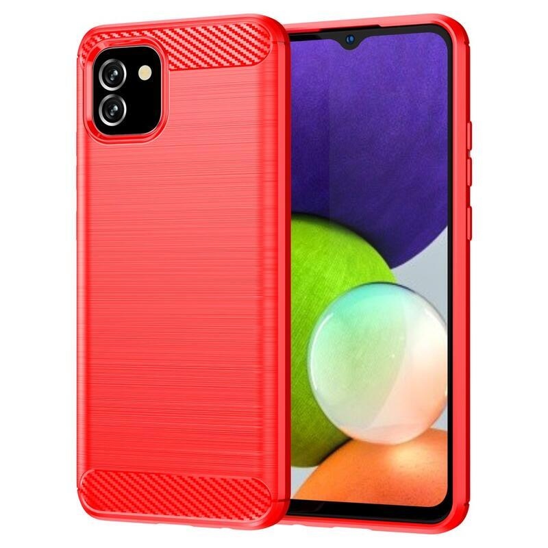 Szénálló zselés tok Samsung Galaxy A03-hoz - piros