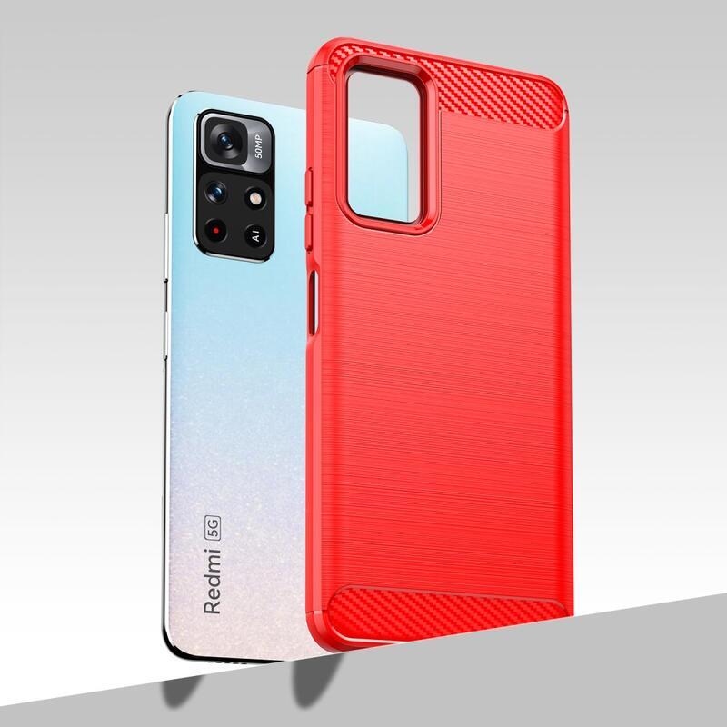 Szénálló zselés tok Xiaomi Poco M4 Pro 5G/Redmi Note 11S 5G - piros