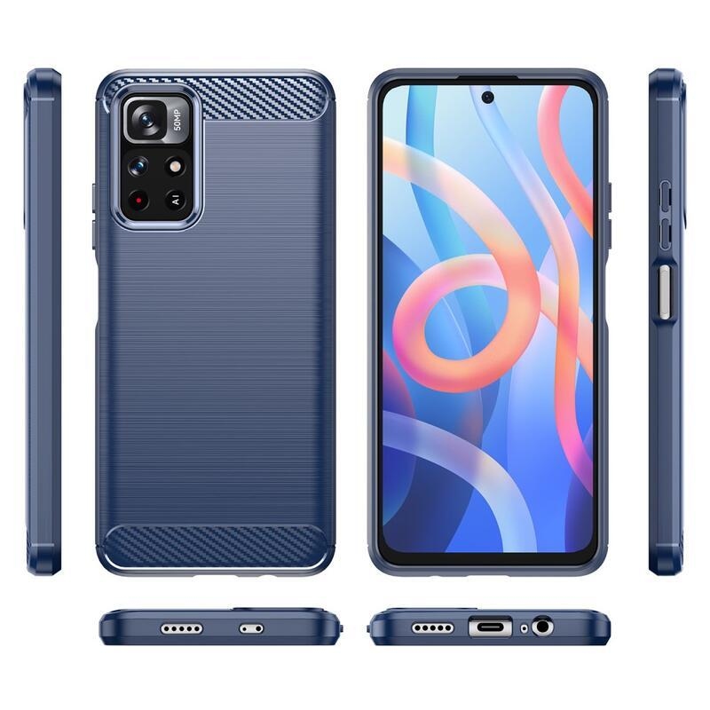 Szénálló zselés tok Xiaomi Poco M4 Pro 5G/Redmi Note 11S 5G - kék