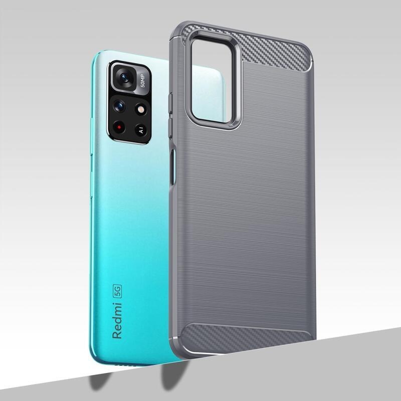 Szénálló zselés tok Xiaomi Poco M4 Pro 5G/Redmi Note 11S 5G - szürke