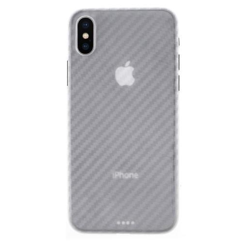 Szálas műanyag tok iPhone X készülékhez - fehér