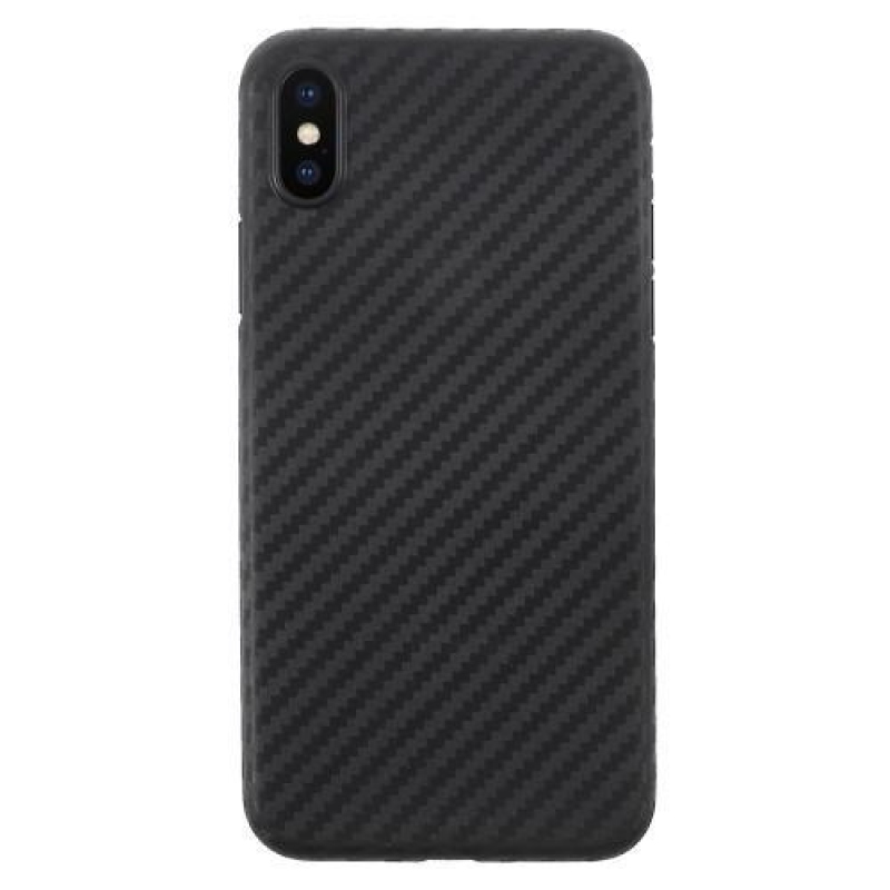 Szálas műanyag tok iPhone X készülékhez - szürke