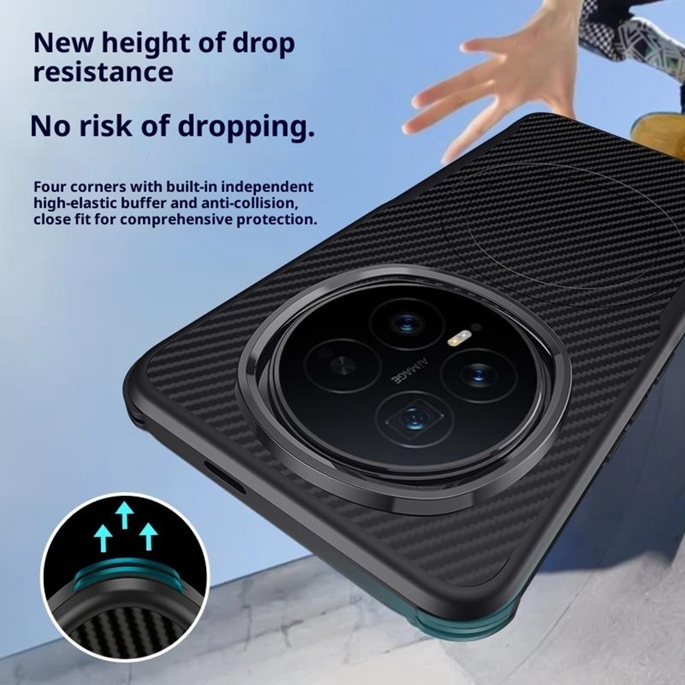 Rostálló borítás MagSafe-rel a Honor Magic 8 Pro 5G készülékhez - fekete