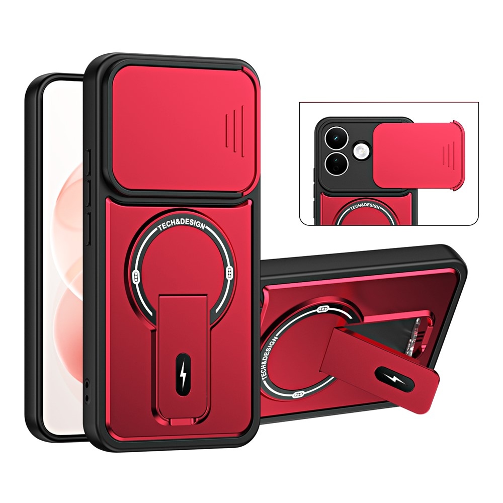 Finish strapabíró, MagSafe-kompatibilis tok a Xiaomi Redmi Note 17 Pro 5G okostelefonhoz – piros