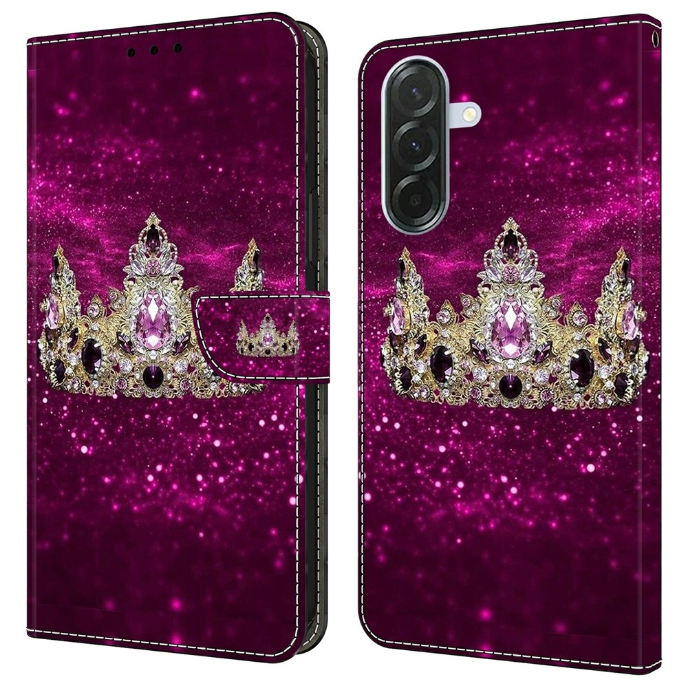 Határozottan könyv tok Samsung Galaxy A37 5G - gyémánt korona