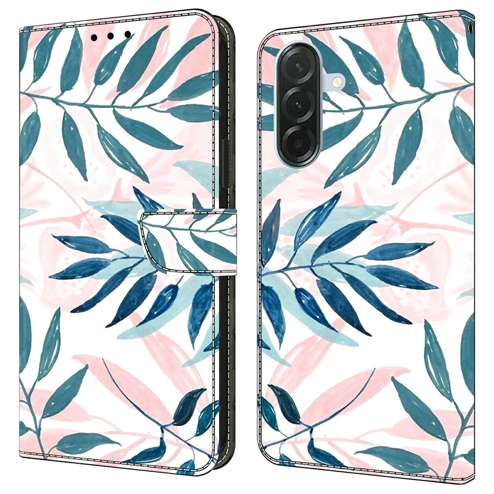 Határozottan könyv tok Samsung Galaxy A37 5G - rajzfilm virágok