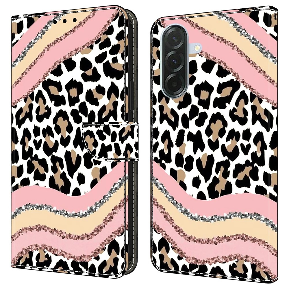 Határozottan könyves tok Samsung Galaxy A37 5G - leopárd mintával