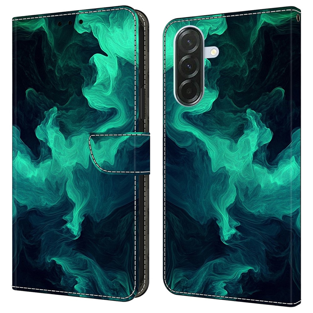 Határozottan könyv tok Samsung Galaxy A37 5G - zöld füst