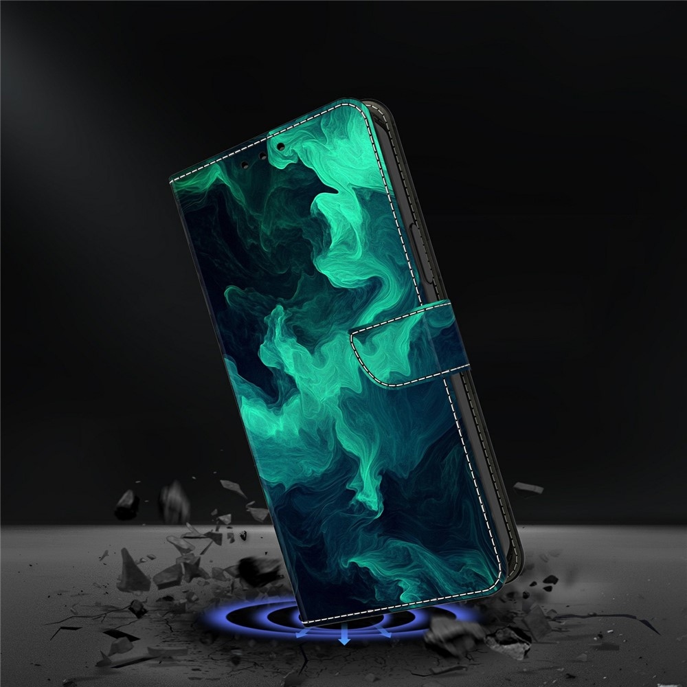 Határozottan könyv tok Samsung Galaxy A37 5G - zöld füst