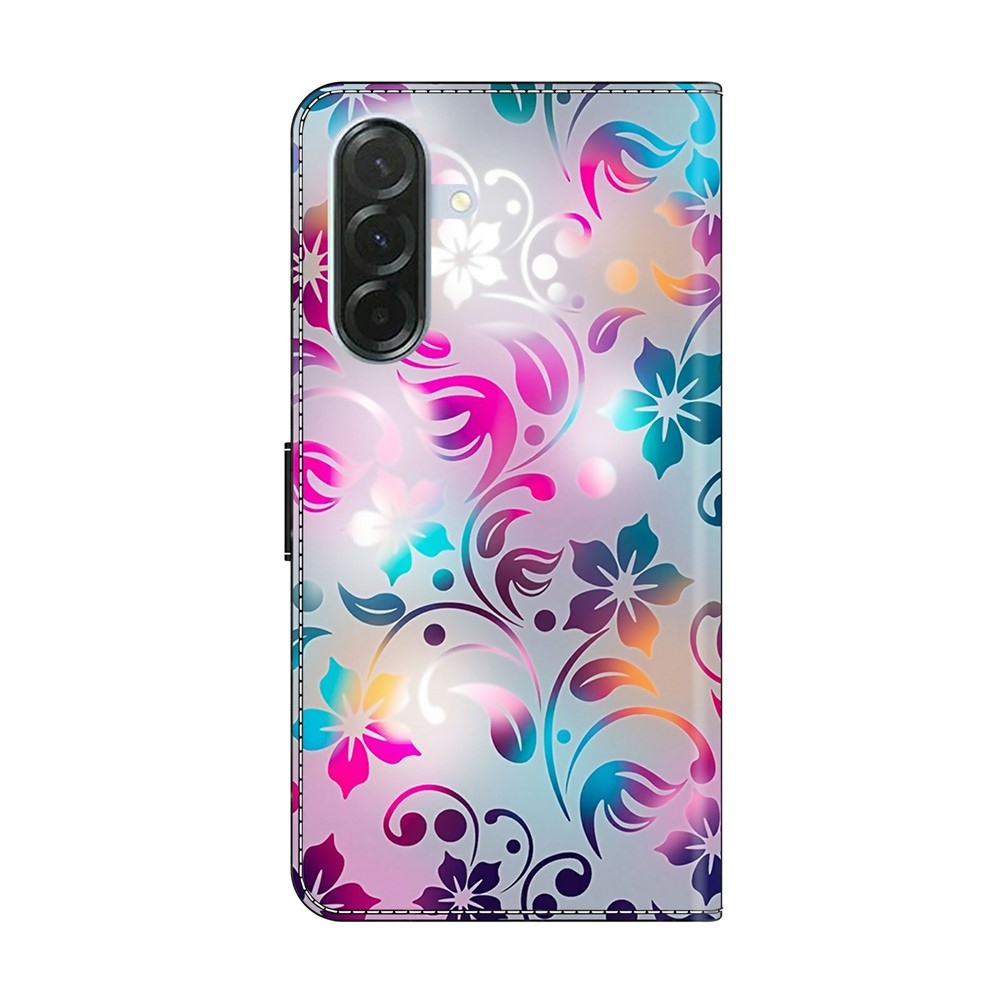 Határozottan könyv tok Samsung Galaxy A57 5G - színes virágok