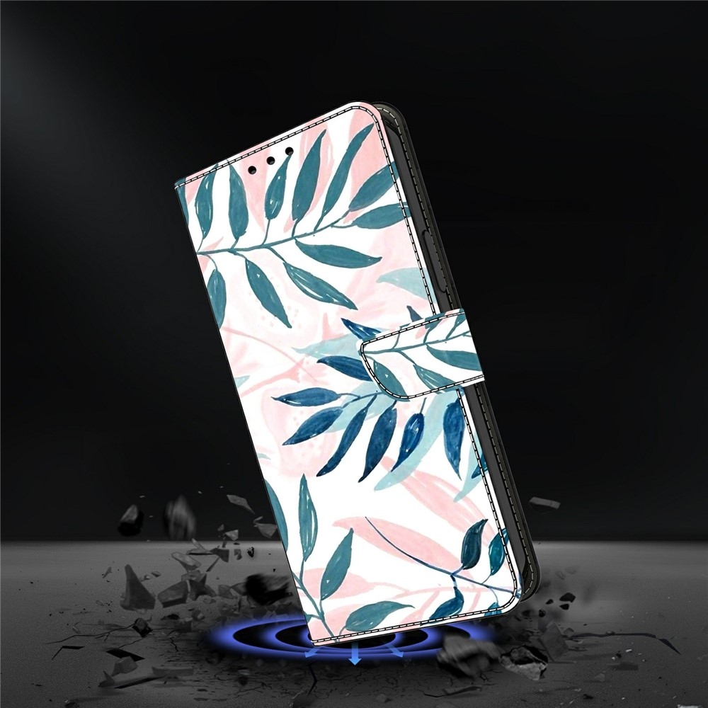 Határozottan könyv tok Samsung Galaxy A57 5G - rajzfilm virágok