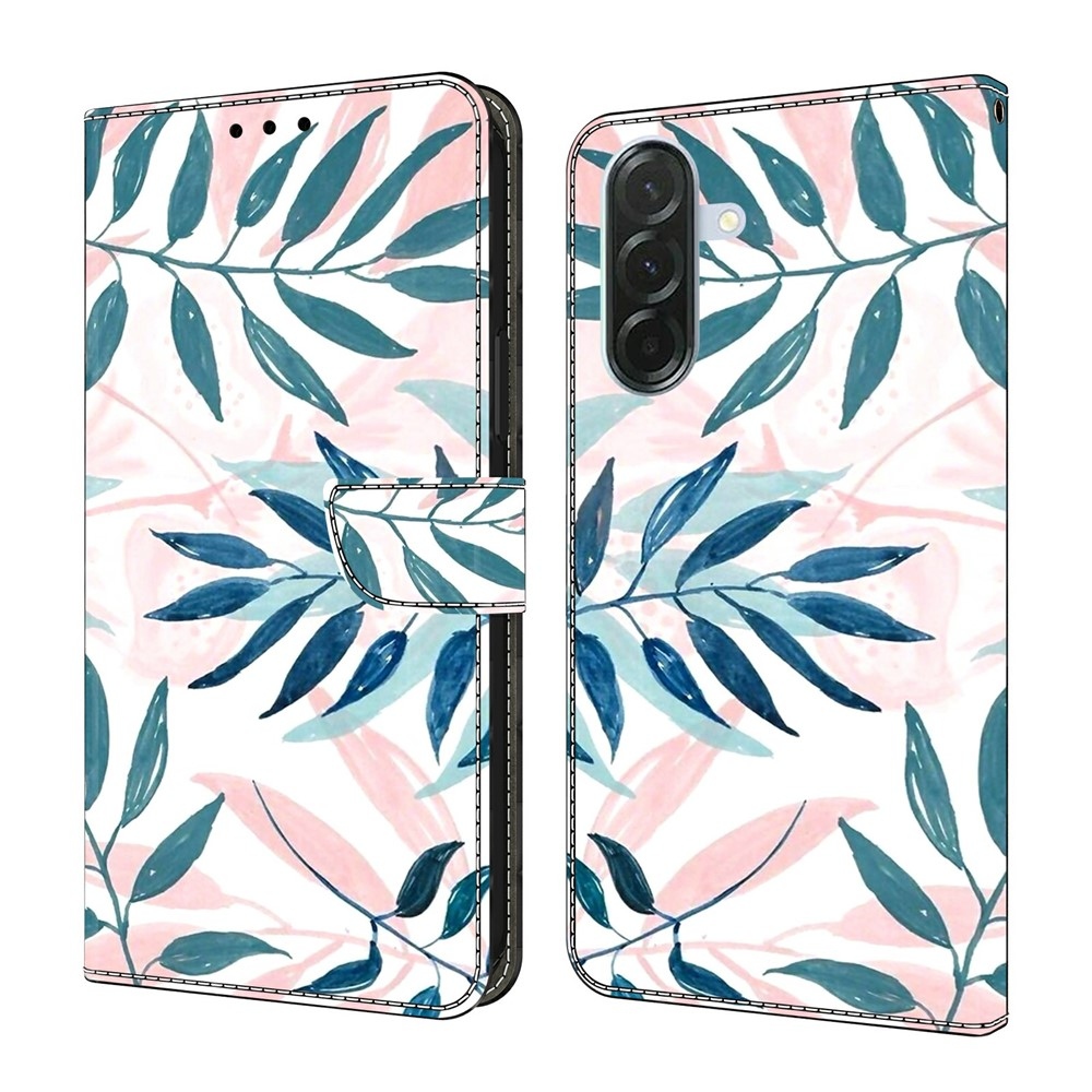 Határozottan könyv tok Samsung Galaxy A57 5G - rajzfilm virágok