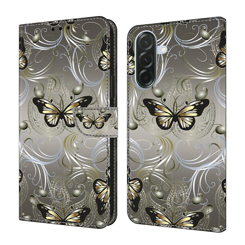 Határozottan könyv tok Samsung Galaxy A57 5G - pillangók csipkével