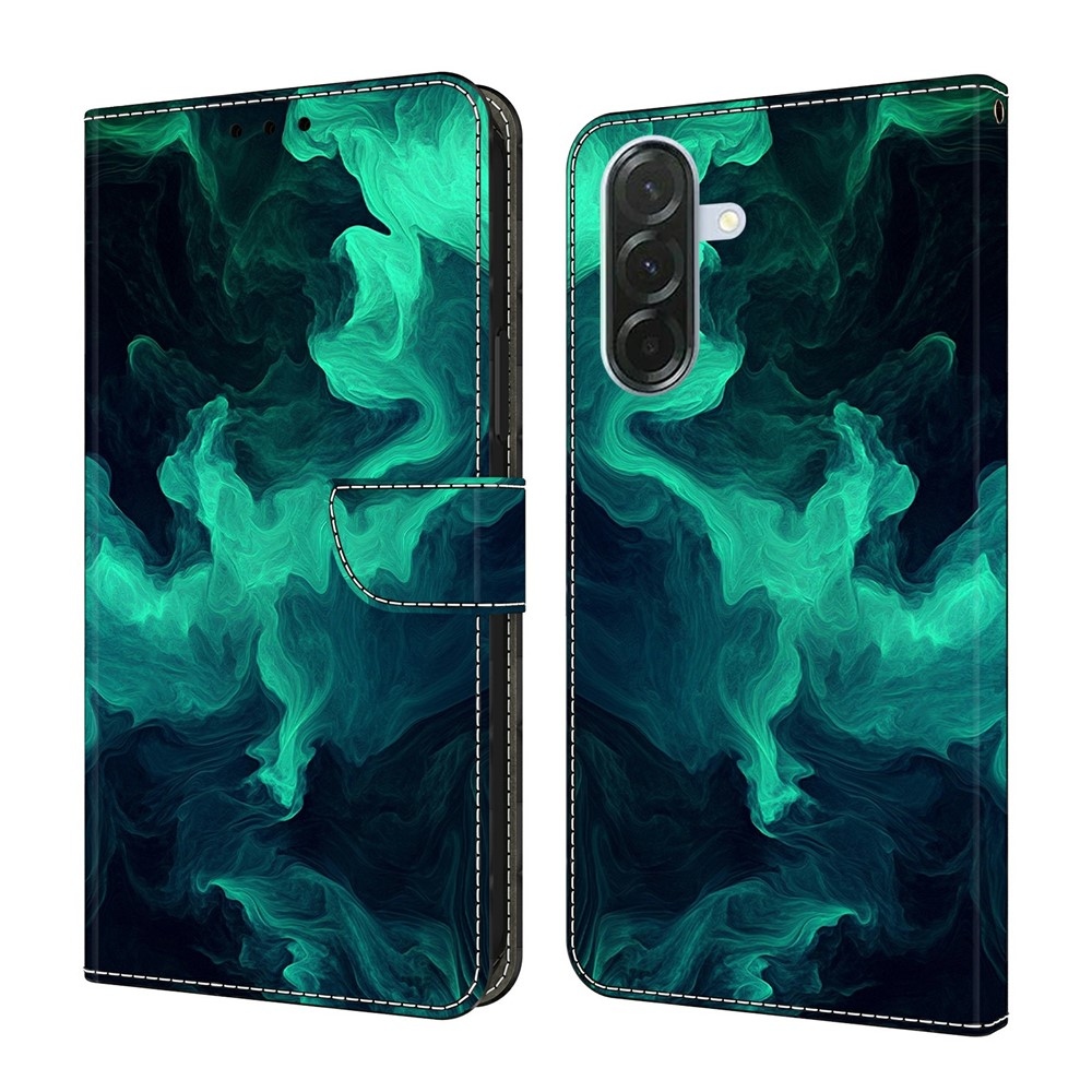 Határozottan könyv tok Samsung Galaxy A57 5G - zöld füst