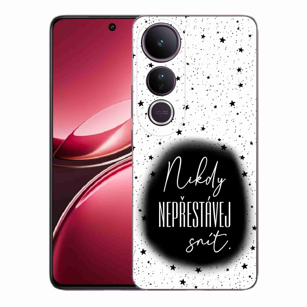 Gél borító mmCase a Vivo V50 Lite 4G/5G - idézet 1 fekete és fehér háttérrel