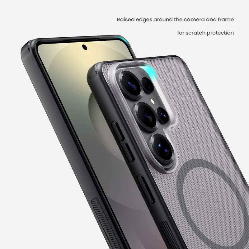 Nillkin Super Frosted PRO mágneses hátlap Samsung Galaxy S26 Ultra átlátszó fekete