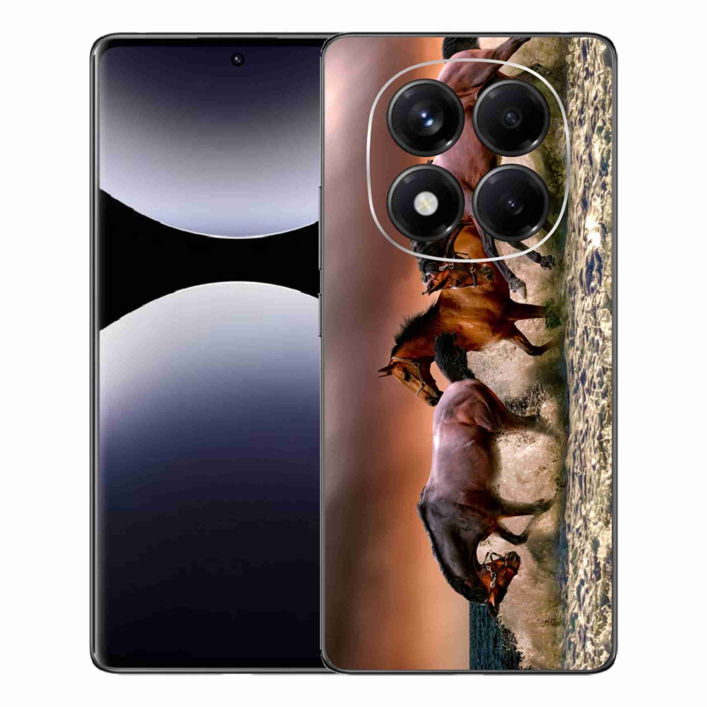Gél borítás mmCase a Xiaomi Redmi Note 14 Pro-hoz - lovak 1