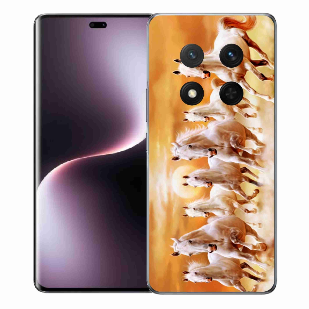 Zselés borítás mmCase a Honor Magic 7 Lite 5G számára - lovak 2