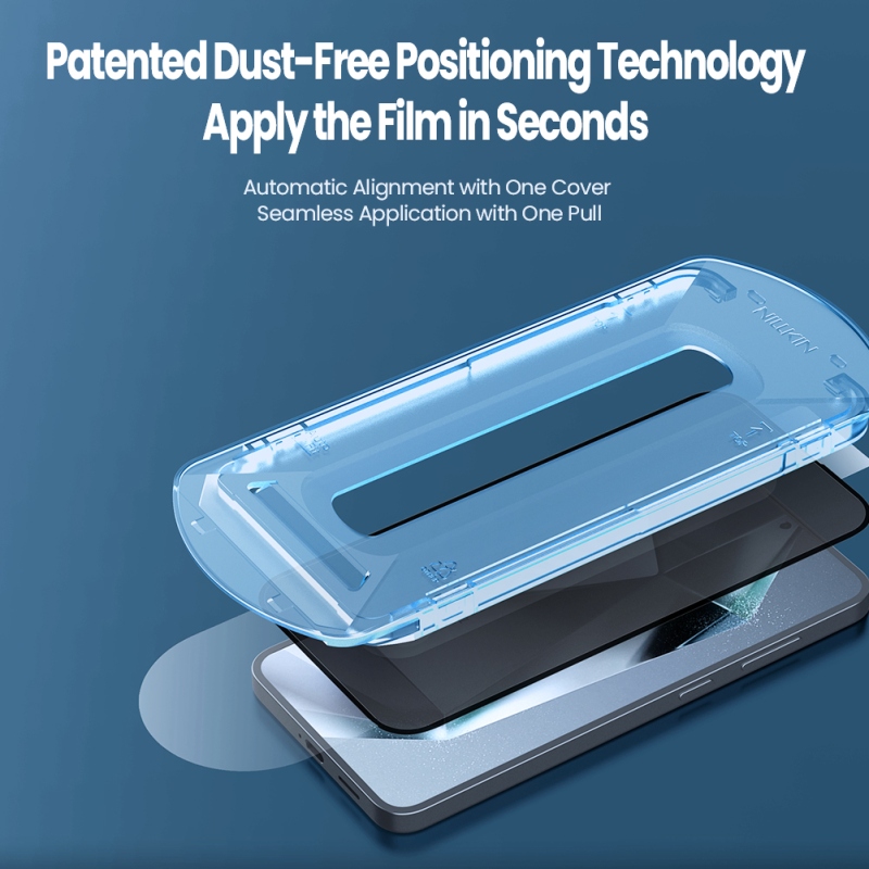 Nillkin edzett üveg 0.25mm Guardian 2.5D Samsung Galaxy S25+ fekete (applikátorral)