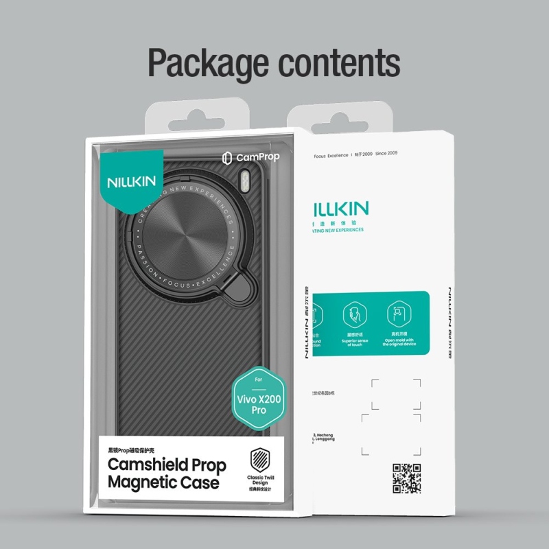 Nillkin CamShield Prop mágneses hátlap Vivo X200 Pro Fekete