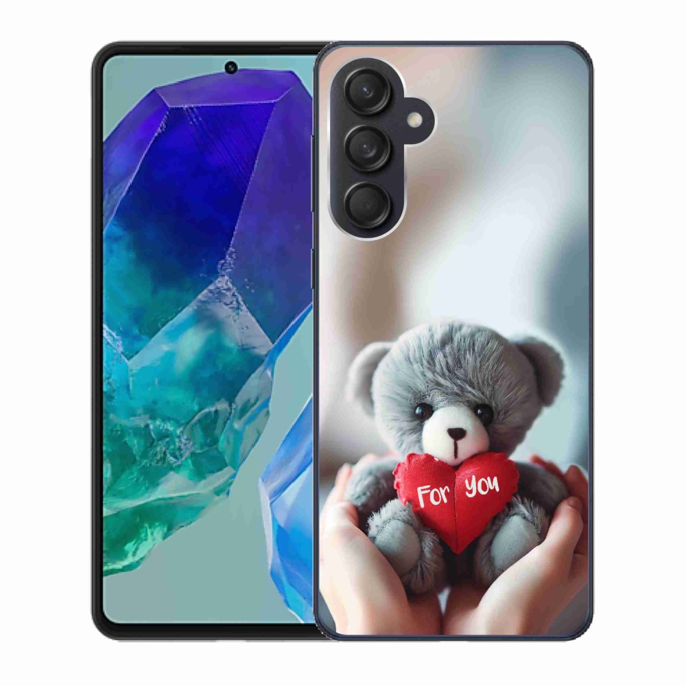 Gél borító mmCase Samsung Galaxy M55 5G - mackó a szerelmesek számára