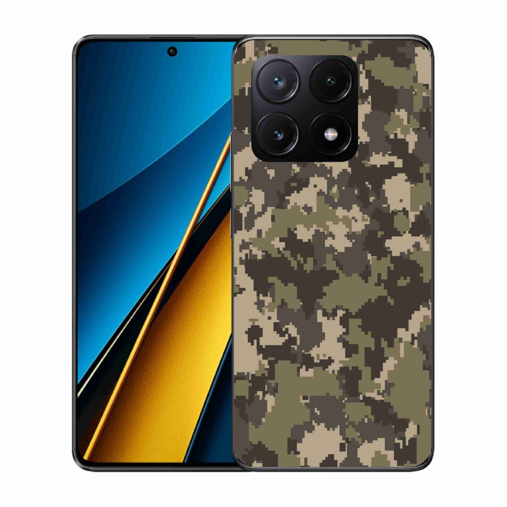 Gél borítás mmCase a Xiaomi Poco X6 Pro 5G számára - terepszínű minta 12
