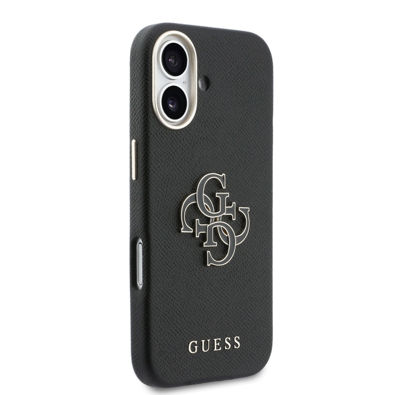 Guess PU gyanta logó hátlap iPhone 17 fekete