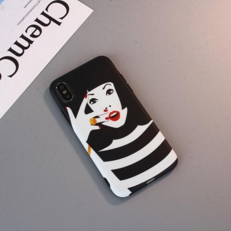 Flexi zselés tok iPhone X készülékhez - király