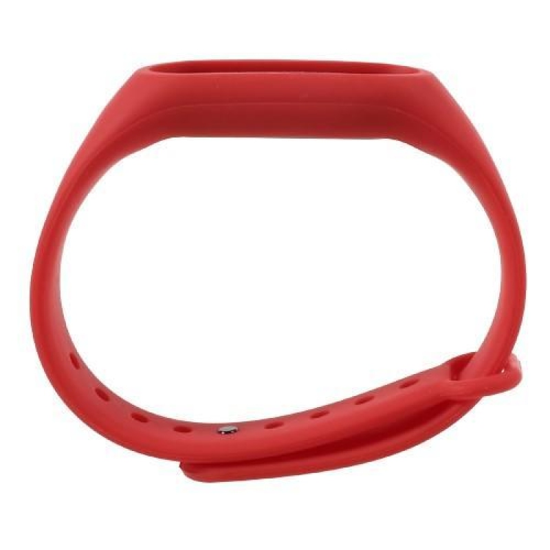 Rugalmas szilikon szíj a Xiaomi Mi Band 2 készülékhez - piros