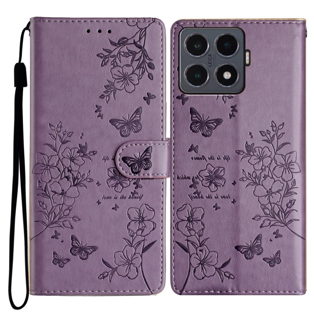Floralis könyv tok Xiaomi 15T Pro-hoz - lila
